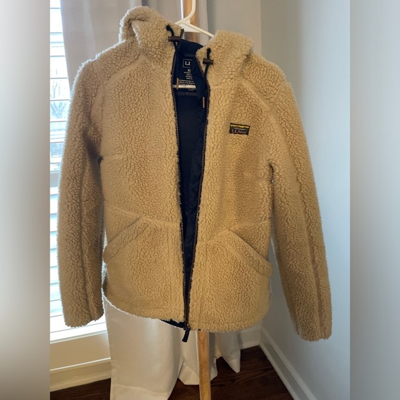 LL Bean Mountain Pile Fleece Hoodie - Picture 2 of 5